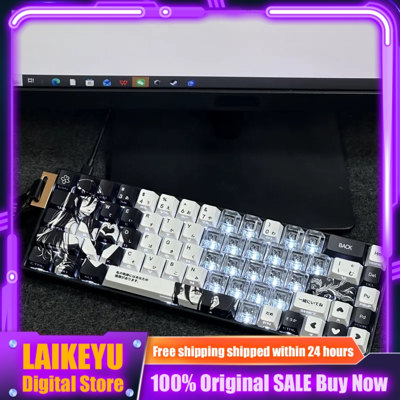 Gaming Accessories Aesthetic - チェーンソーマンアニメレゼテーマキーキャップメカニカルキーボードチェリー PBT + PC カスタムキーキャップサイド彫刻 PC