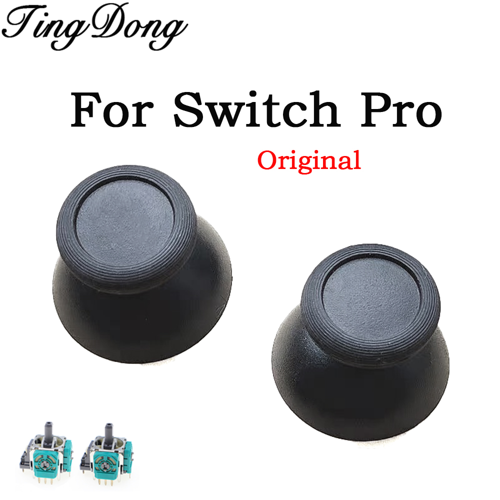 Controller Grip Cover - 2-10 個オリジナルスイッチプロコントローラー 3D アナログ親指スティックグリップジョイスティックキャップ親指スティックカバー