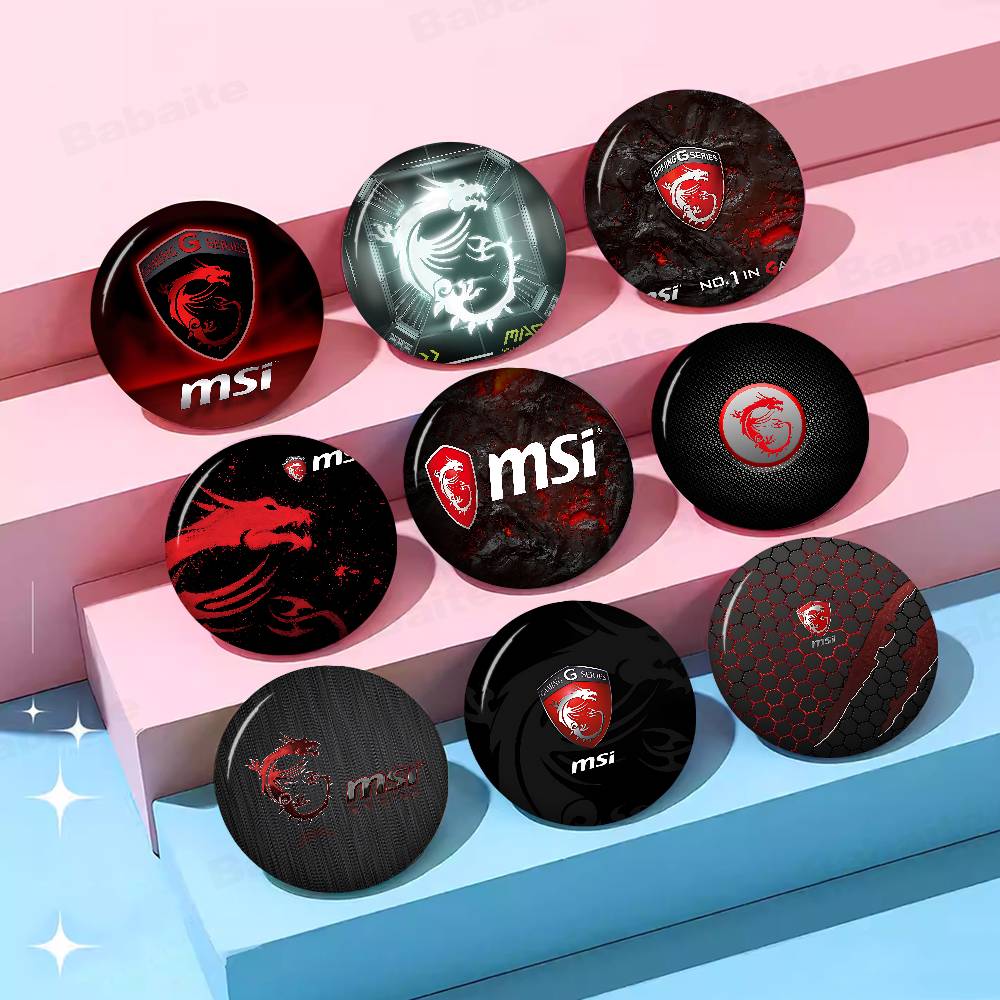 Gaming Accessories Japan - ゲーミングドラゴン-MSIアニメボタンピン手作りブローチ、服、漫画バッジ、バックパック装飾、ジュエリーアクセサリー