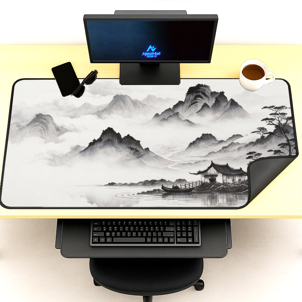 中国製マウスマット黒白マウスパッド美的大型日本製マウスパッド - Gaming Accessories Japan のレビューと価格
