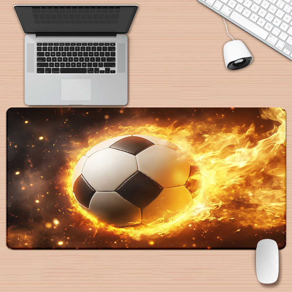 ブランドファイアサッカーマウスパッドアイアンアートゲーミング - Gaming Accessories Brands のレビューと価格