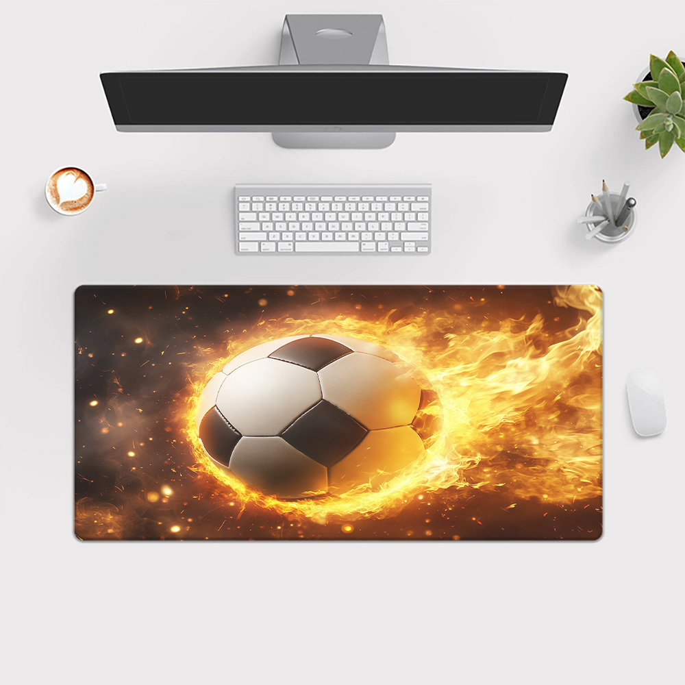 ブランドファイアサッカーマウスパッドアイアンアートゲーミング - Gaming Accessories Brands のレビューと価格