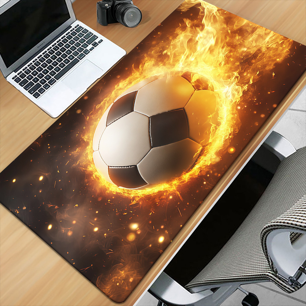 ブランドファイアサッカーマウスパッドアイアンアートゲーミング - Gaming Accessories Brands のレビューと価格
