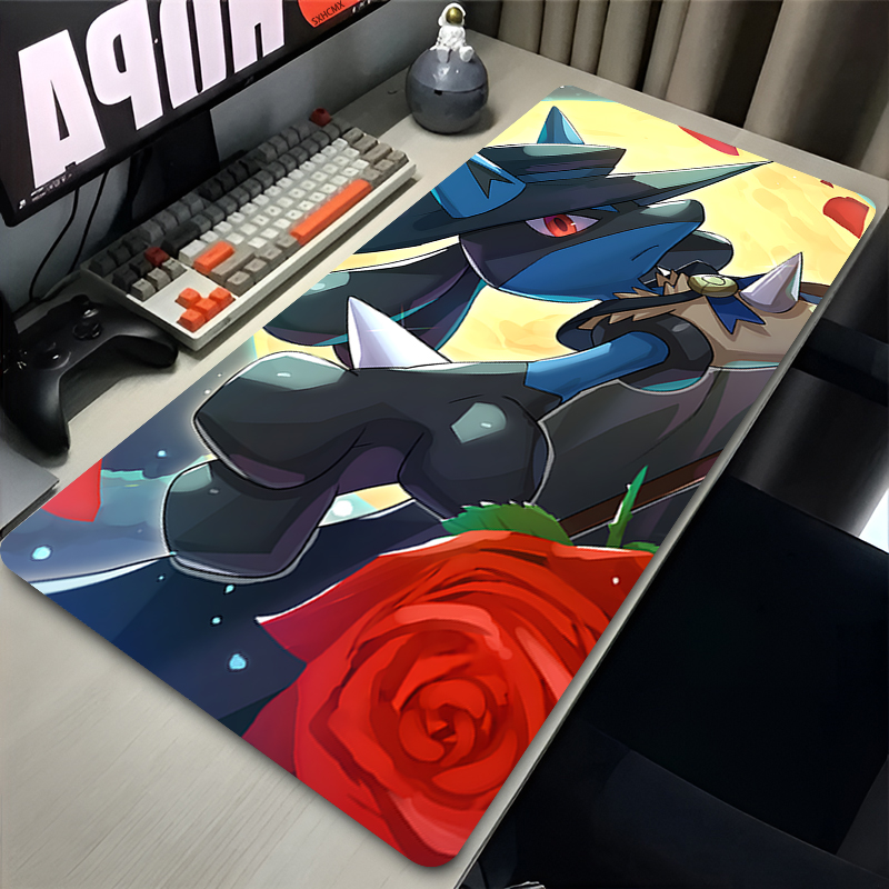 マウスパッドクールアニメ P-ポケモン ルカリオ マウスパッ - Video Gaming Accessories のレビューと価格