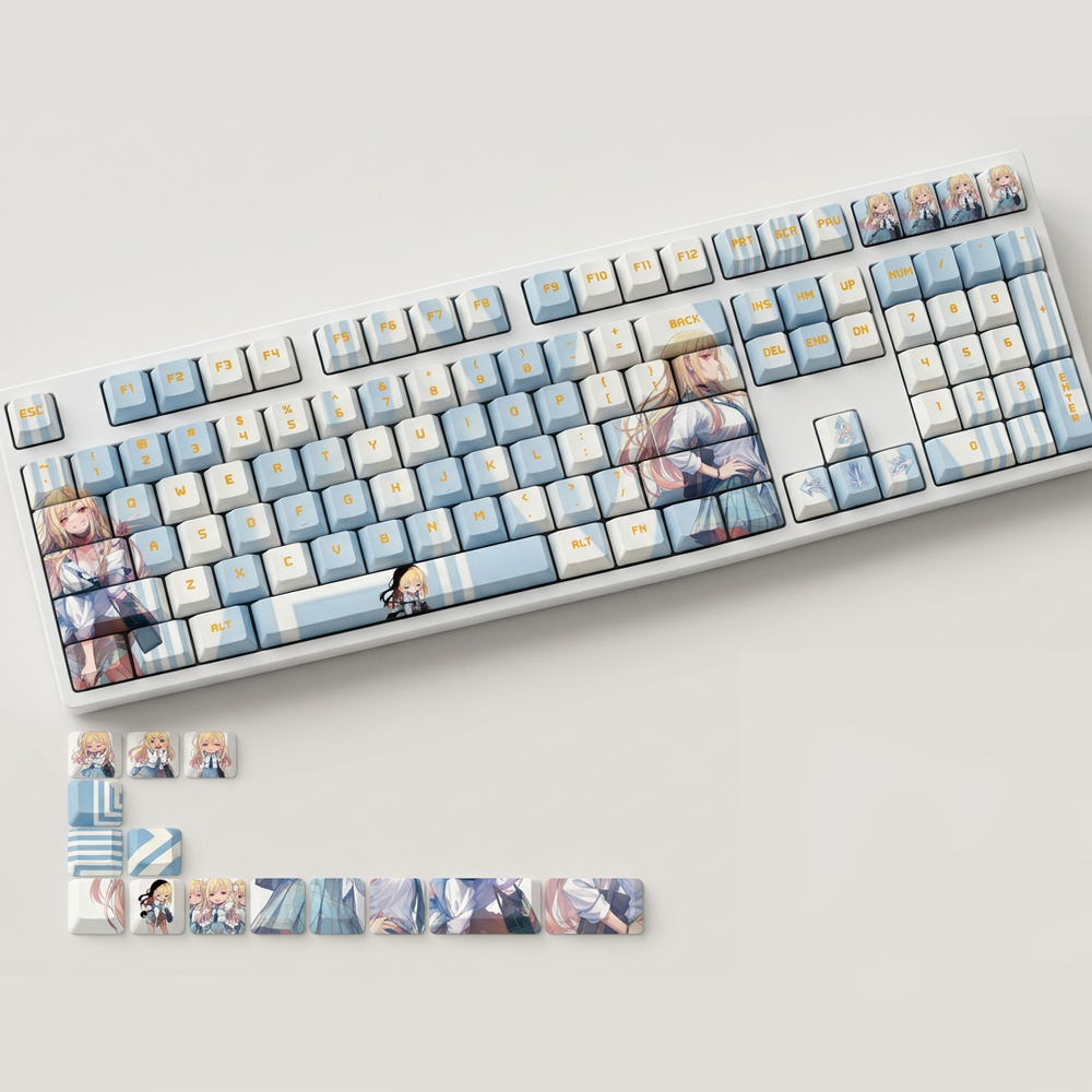 アニメゲーミングキーキャップ 122 キーセット Pbt 素 - Gaming Accessories Aesthetic のレビューと価格