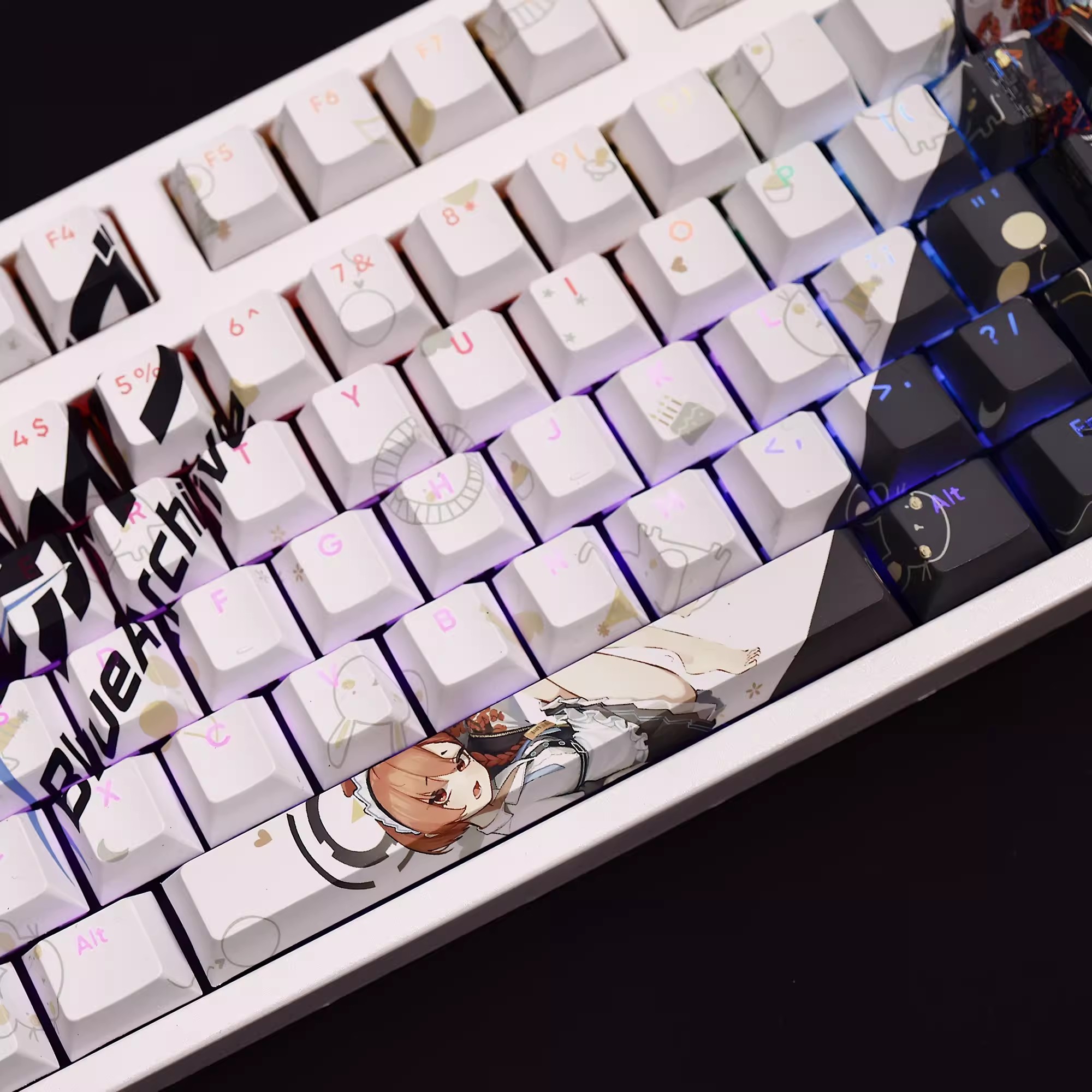Mikamo neru-バックライト付きキーキャップ,ブルー - Gaming Accessories Aesthetic のレビューと価格