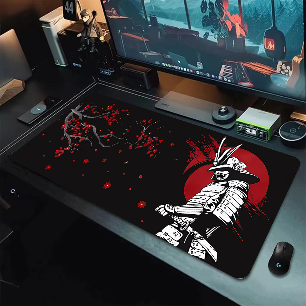 大型日本のさくらサムライマウスパッド、デスクアクセサリー、オ - Gaming Accessories Japan のレビューと価格