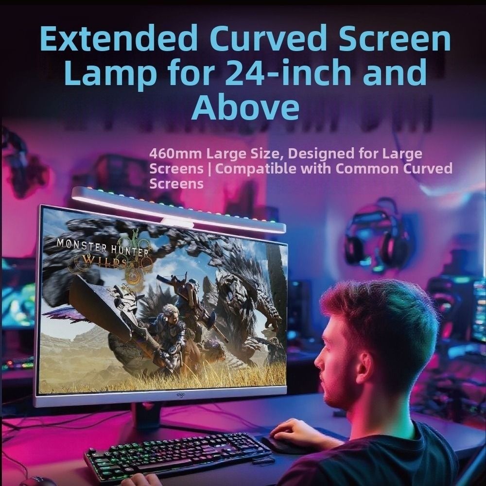 RGB雰囲気モニターライトバー調光機能付きタッチコントロール - Monitor Light Bar のレビューと価格