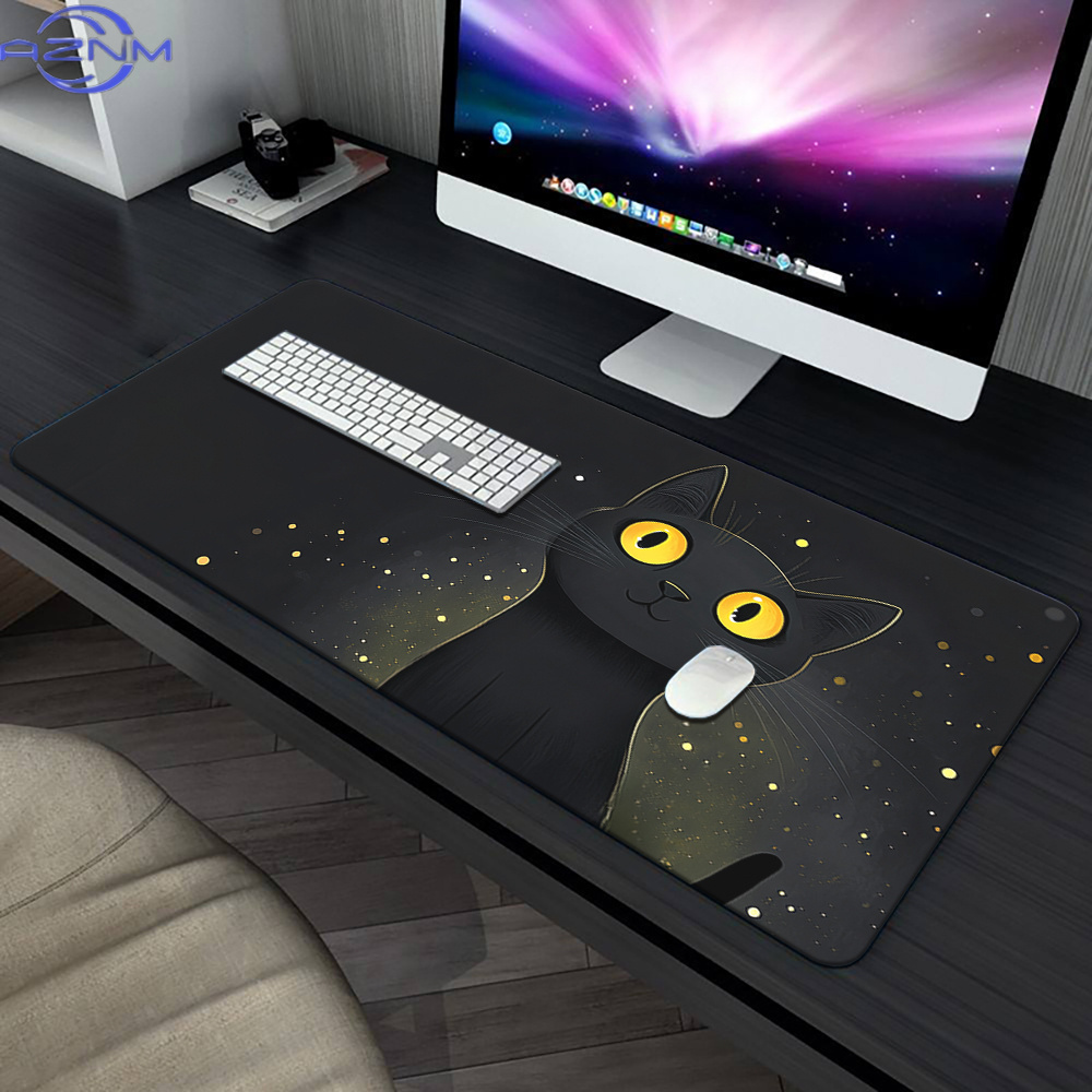 ブランドかわいい黒猫鉄マウスパッド滑り止めゴムゲーミングキー - Gaming Accessories Brands のレビューと価格