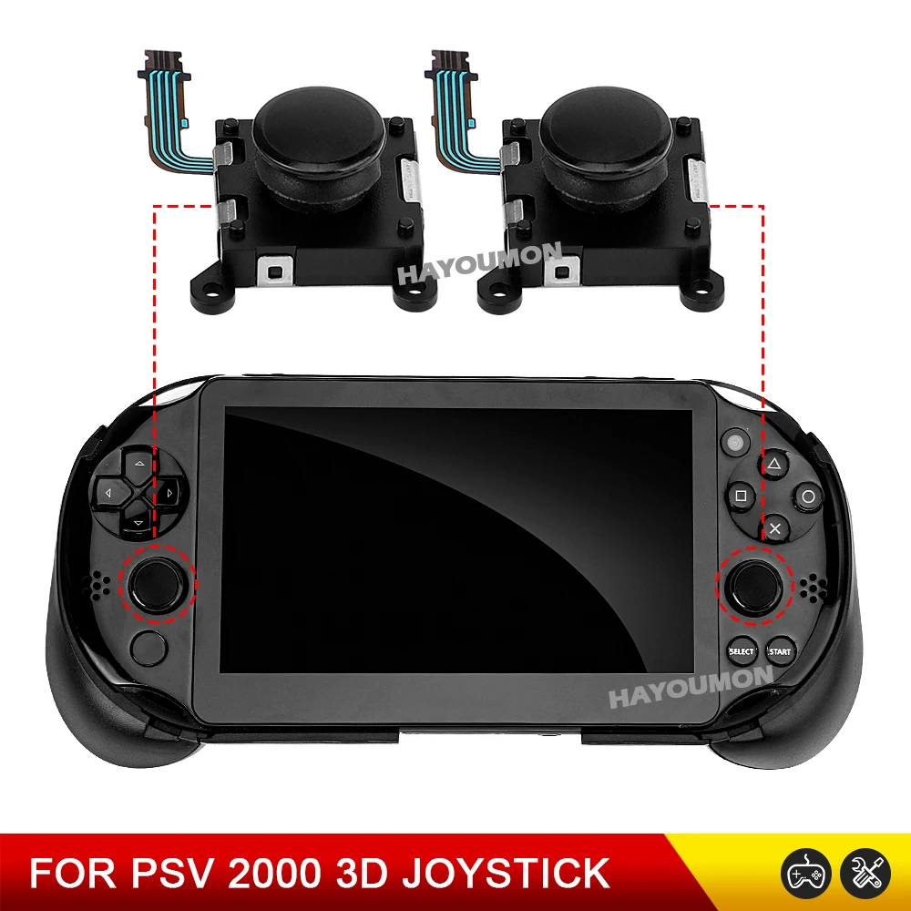 PSV PSVita 2000用 3D左右アナログジョイステ - Video Gaming Accessories のレビューと価格