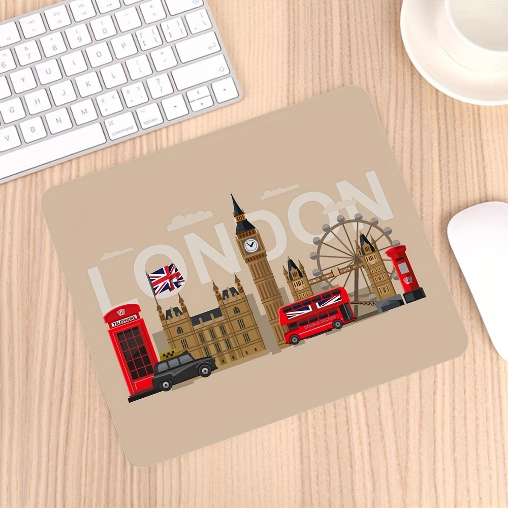 ロンドンランドマーク柄ラバーマウスパッド、滑り止めデスクマッ - Gaming Accessories London のレビューと価格
