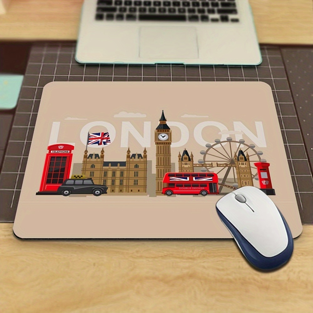 ロンドンランドマーク柄ラバーマウスパッド、滑り止めデスクマッ - Gaming Accessories London のレビューと価格