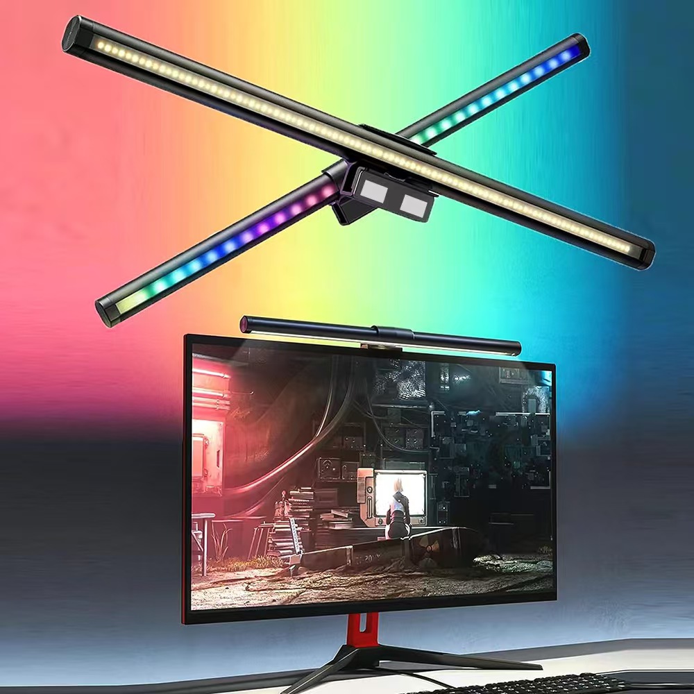 LEDスクリーンハンギングライト USB電源付き 無段階調光 - Monitor Light Bar のレビューと価格