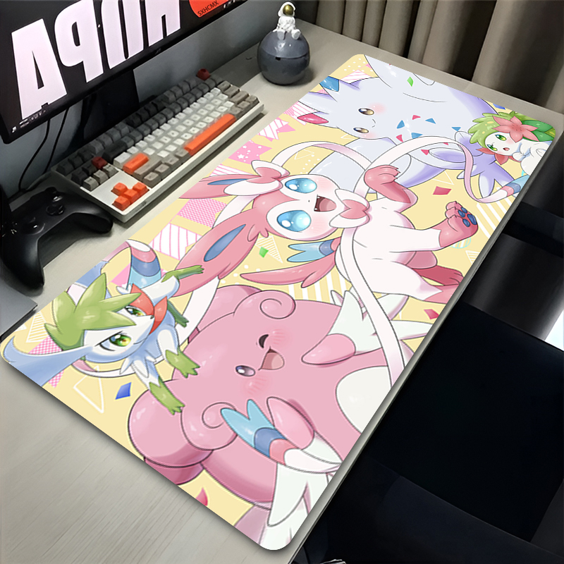 大型ピンクかわいいマウスパッド XXL ゲームコンピュータア - Video Gaming Accessories のレビューと価格