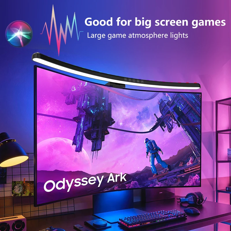 コンピューターモニターライトバーRGB音楽リズムスクリーンハ - Monitor Light Bar のレビューと価格